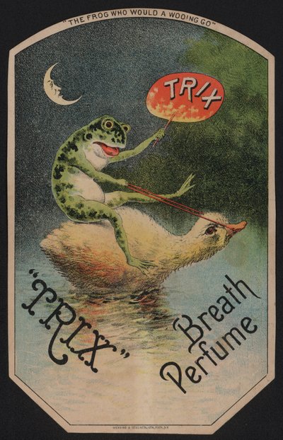 Advertisement for Trix Breath Perfume by American School